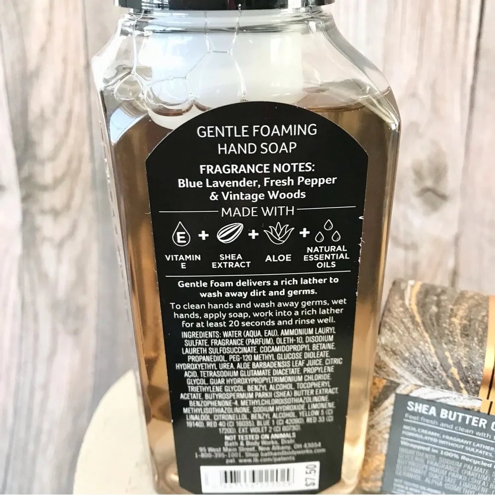 🆕(MEN) Vintage Foaming Hand Soap and After Dark Cleansing Bar